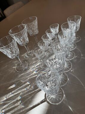 Waterford Crystal Lismore 15pc Luxury Assorted Stemware Gift Set Ireland